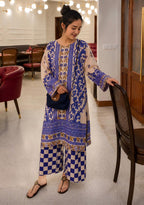 Purple Petal Print 2 Pcs Co-Ord Sets