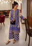 Purple Petal Print 2 Pcs Co-Ord Sets
