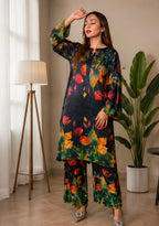 Midnight bloom 2 Pcs Co-Ord Sets
