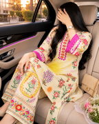 Sunlit Garden 2 Pcs Co-ord Set Stitched