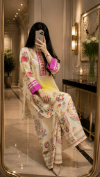 Sunlit Garden 2 Pcs Co-ord Set Stitched