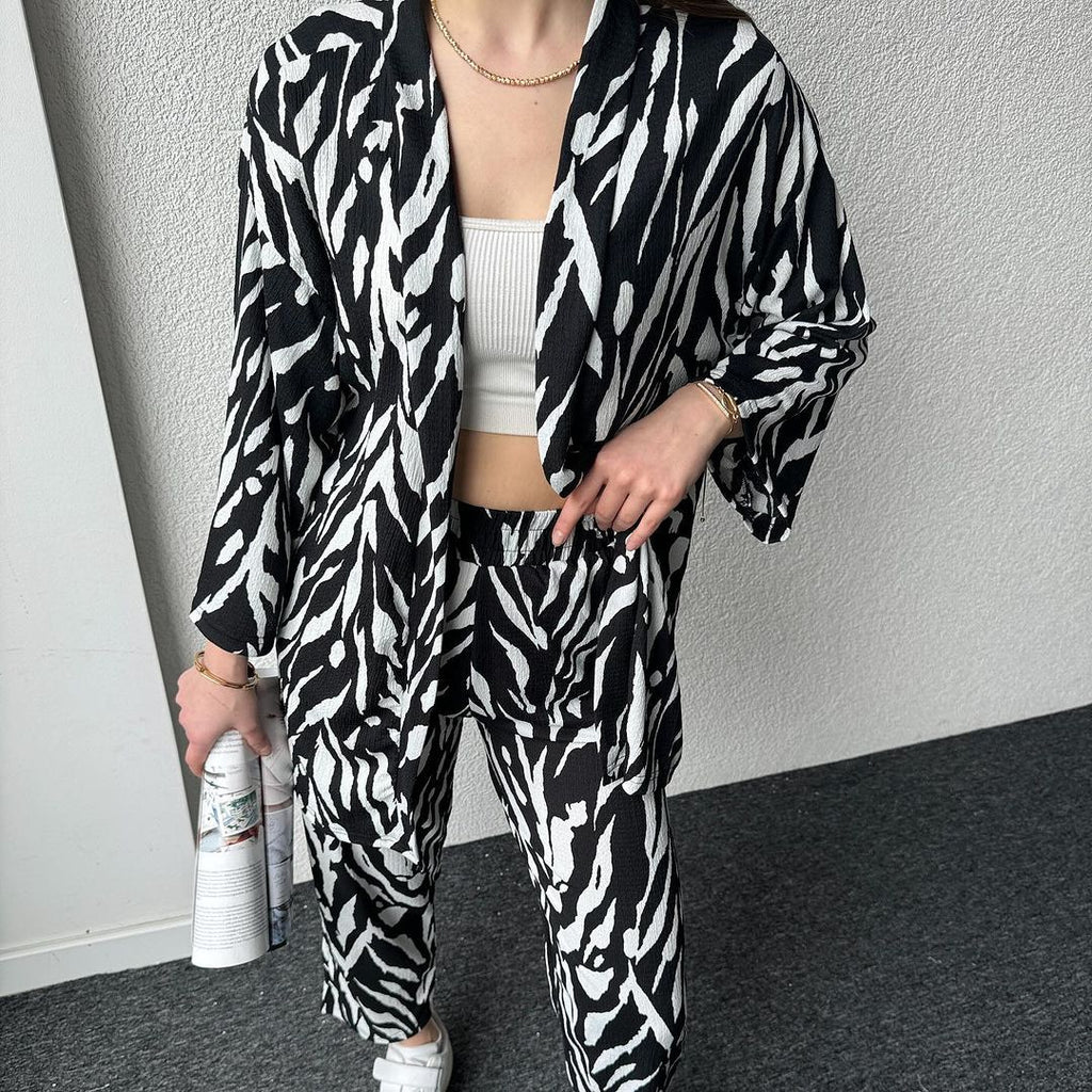 Stylish Zebra Print Co-Ord Set