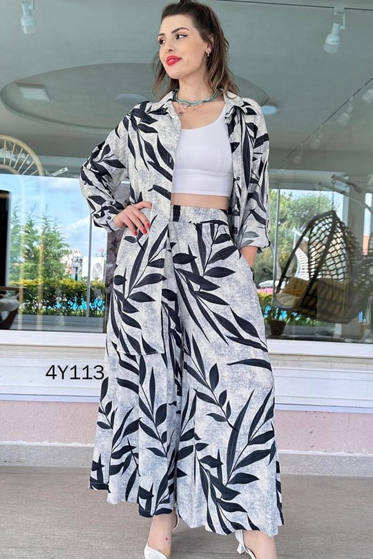 Stylish Leaves 2 Pcs Co-Ord Sets