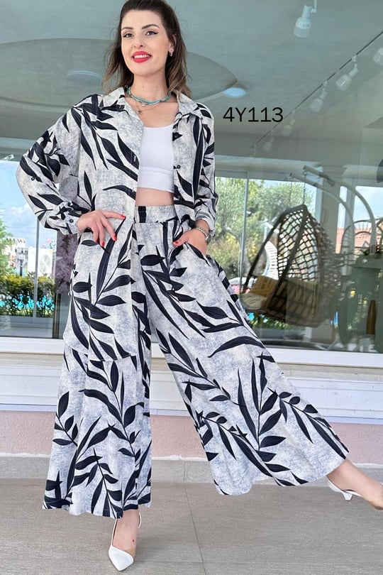Stylish Leaves 2 Pcs Co-Ord Sets