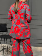 Stylish lava Print 2 Pcs Co-Ord Sets