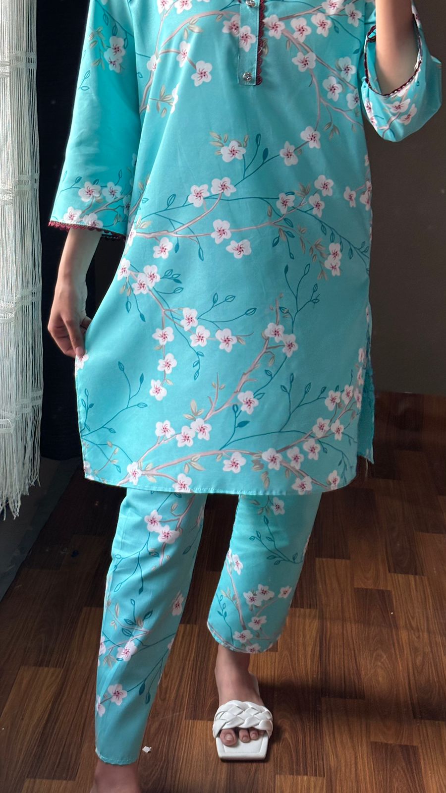 Stylish 2 Pcs Radiant Print Co-ord Set