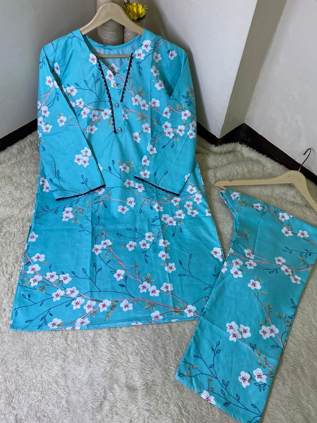 Stylish 2 Pcs Radiant Print Co-ord Set
