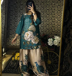 Teal Blossoms Co-ord Set